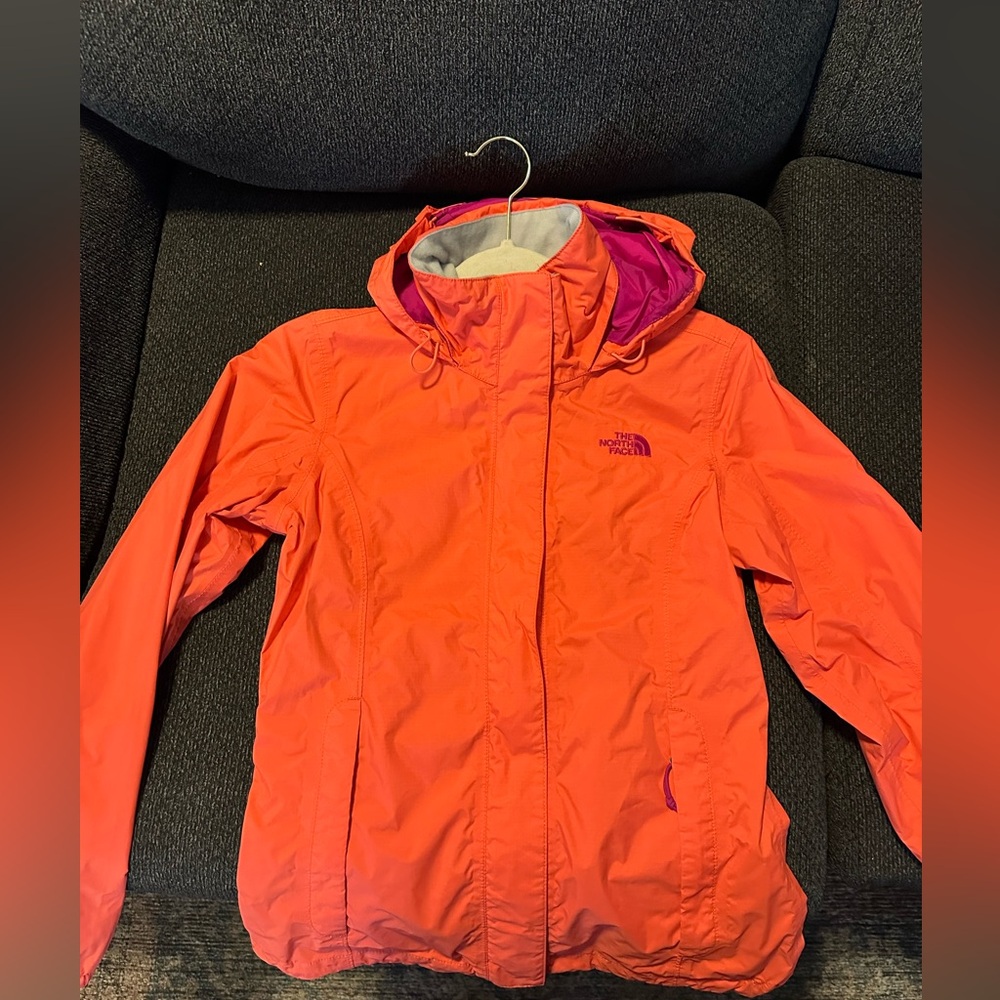 The North Face Women's Vibrant Orange Rain Jacket